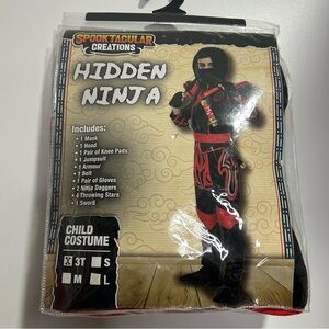 Spooktacular Creations Hidden Ninja Costume Kids Sz 3T Dress Up Halloween